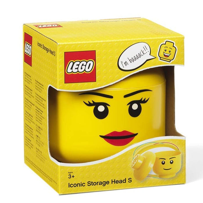 Small LEGO Storage Girl Head - Room Copenhagen