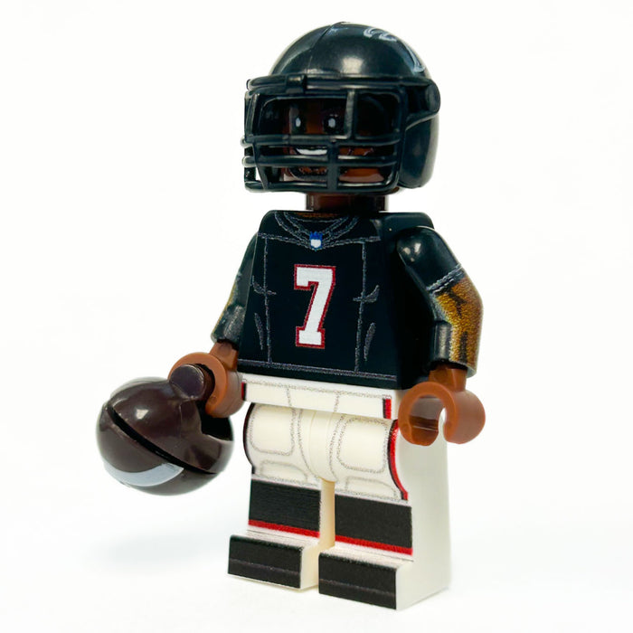 #7 RB Atlanta Football Player Minifig made using LEGO parts