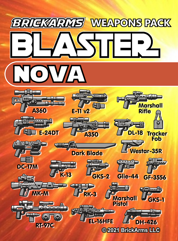 BrickArms Blasters Nova Minifigure Weapons Pack