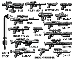 BrickArms Blasters Vector Minifigure Weapons Pack