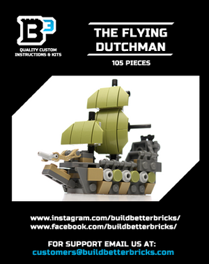 Custom Mini The Flying Dutchman Pirate Ship