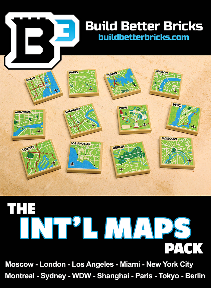 B3 Customs® International Maps Pack