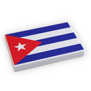 Cuba Flag Tile LEGO