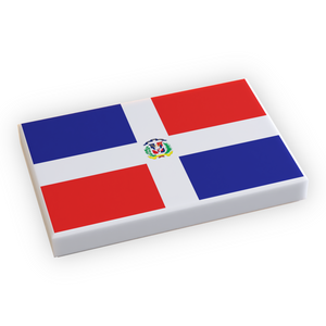 Custom Dominican Republic Flag Tile