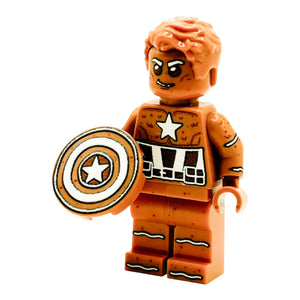 Custom LEGO Gingerbread Captain America Minifig