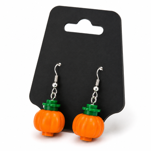 Custom LEGO Pumpkin Earrings