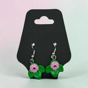 Flower Earrings made from LEGO