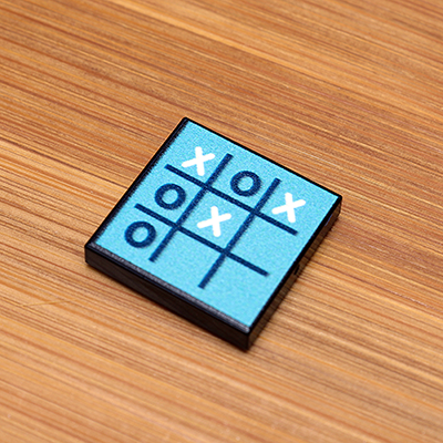 Tic-Tac-Toe - Custom Printed 2x2 Tile