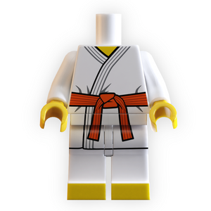 Orange Belt Karate Minifig Body