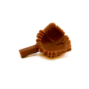 Brown Baseball Glove (Left Hand) for Minifig [3D Printed]