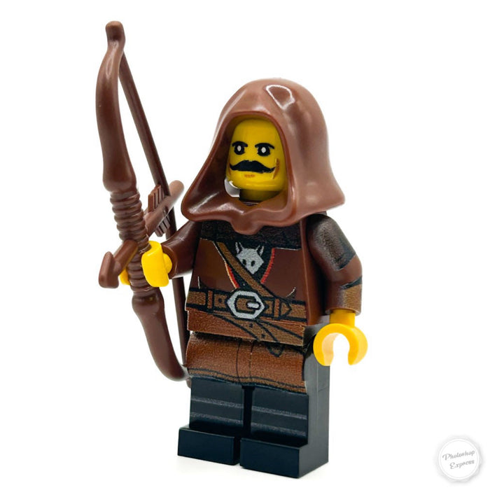 Longbow Archer - Custom Castle Wolfpack Minifigure - B3 Customs