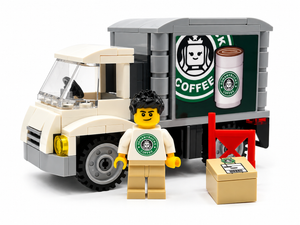 SoManyBucks Coffee Delivery Truck with Minifig