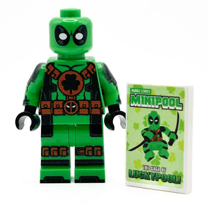 St. Patrick's Day Greenpool #2 Minifig made using LEGO parts