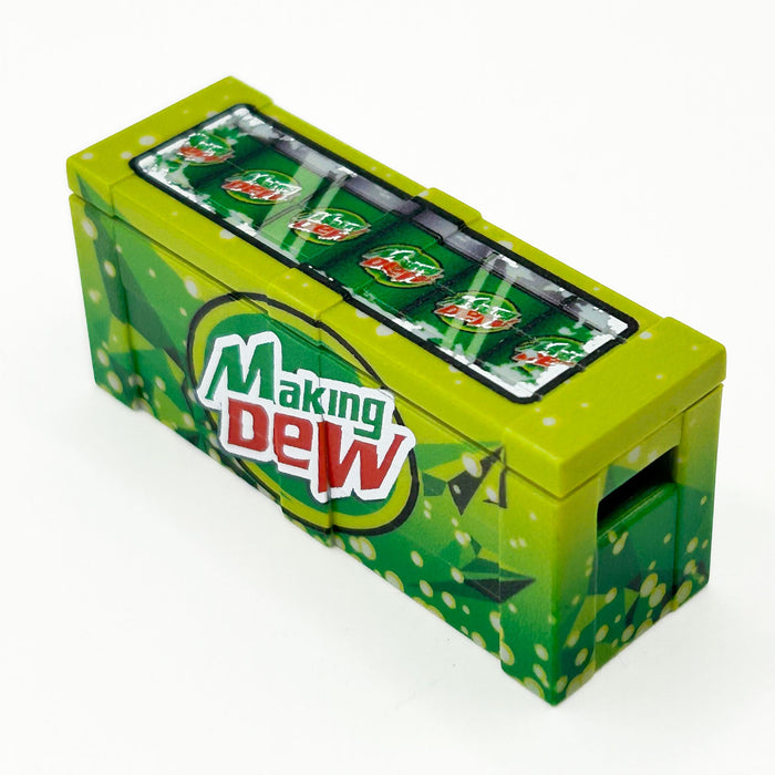 Making Dew Soda BrickArms Custom Printed Crate - B3 Customs