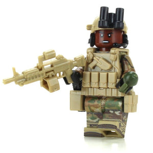 US Army African American Gunner OCP - Custom LEGO Military Minifigure