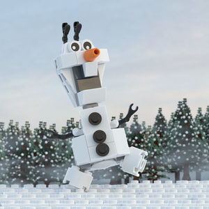 custom lego olaf figure