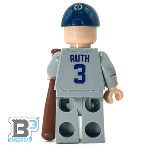 Custom LEGO Babe Ruth Minifigure