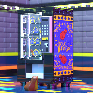 B3 Customs® Chocolate Frogs Vending Machine Building Set made using LEGO parts