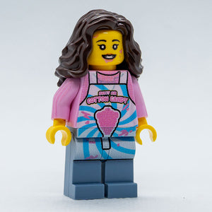 Sweet Air Cotton Candy Stand with Employee Minifig made using LEGO parts