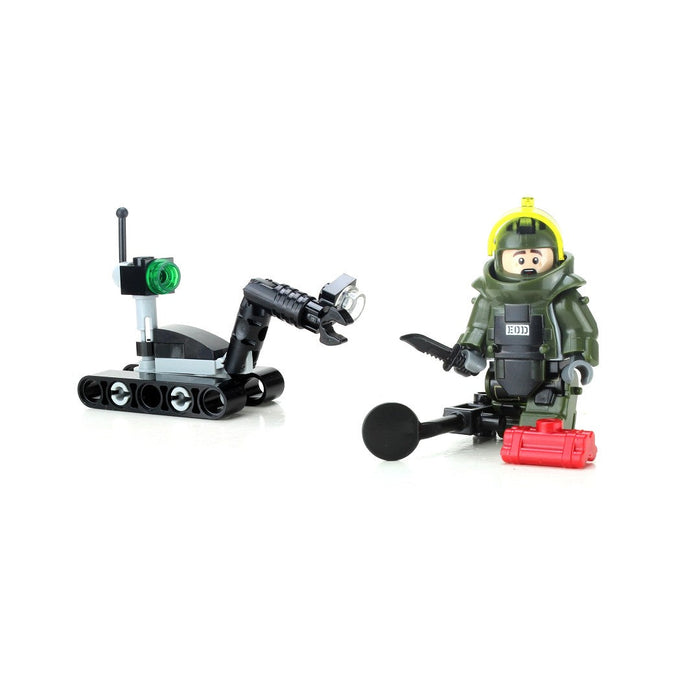 EOD Disposal Team and Robot US NAVY - Custom LEGO Military Minifig