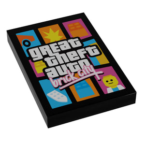 Custom LEGO Grand Theft Auto Video Game Tile