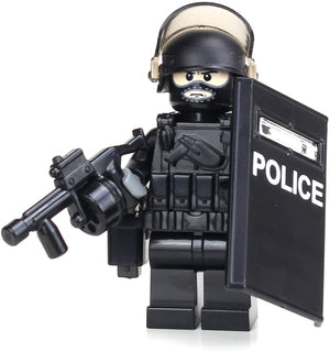 Riot Control Swat Police Officer - Custom LEGO Military Minifig