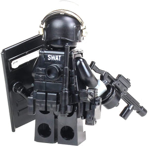 Riot Control Swat Police Officer - Custom LEGO Military Minifig