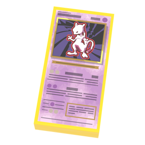 Custom LEGO Mewtwo Pokemon Card Tile
