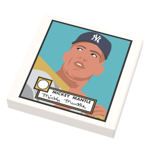 Custom LEGO Mickey Mantle Rookie Card Baseball