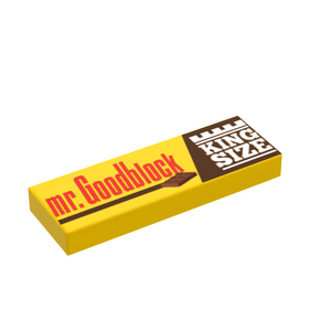 Custom LEGO Mr. Goodbar tile