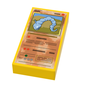 Custom LEGO Onix, Rock Rattler Pokemon Card Tile