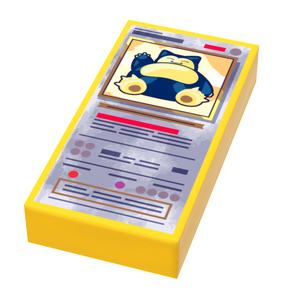 Custom LEGO Snorlax Pokemon Card Tile