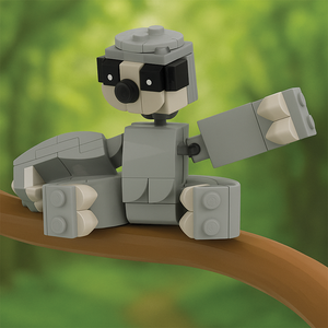 The Slow Sloth Building Set made using LEGO parts