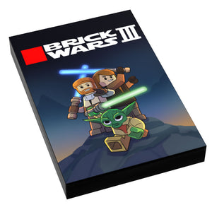 Custom LEGO SW III: Clone Wars Video Game Cover (2x3 Tile) made using LEGO part - B3 Customs