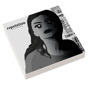 Taylor Bricks Reputation Music Album Cover (2x2 Tile)