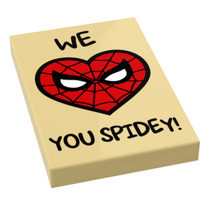 We Heart You Spidey! Sign (2x3 tile)
