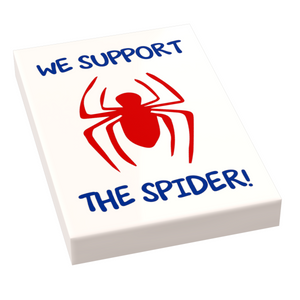 We Support the Spider Sign (2x3 tile)