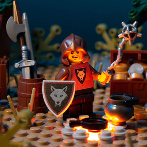 Wolfpack Bandit (Flail) - Custom Castle Minifigure