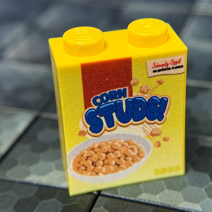 Corn Studs! Cereal - Custom Printed 1x2x2 Brick