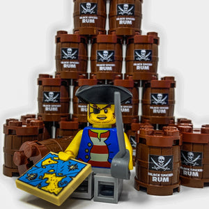 Custom Black Spiced Rum Barrel / Keg made using LEGO part - B3 Customs