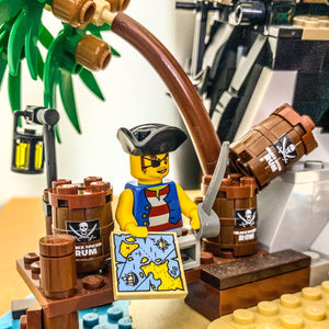 Custom Black Spiced Rum Barrel / Keg made using LEGO part - B3 Customs