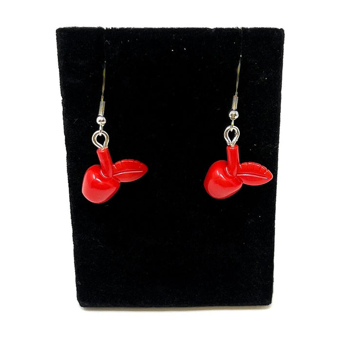 B3 Customs® Apple Earrings made from LEGO Bricks