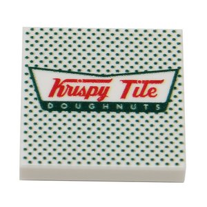 Krispy Tile Doughnuts Tile made using LEGO part - B3 Customs