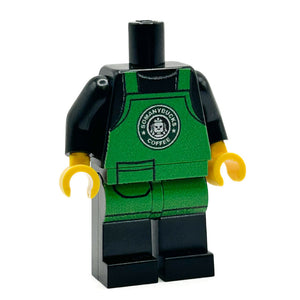 Custom Starbucks Employee Body made with LEGO parts