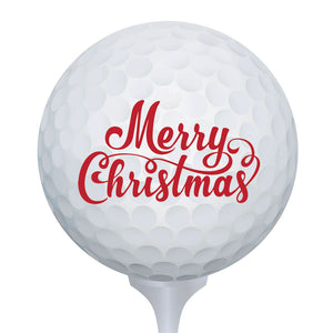 Merry Christmas Golf Ball