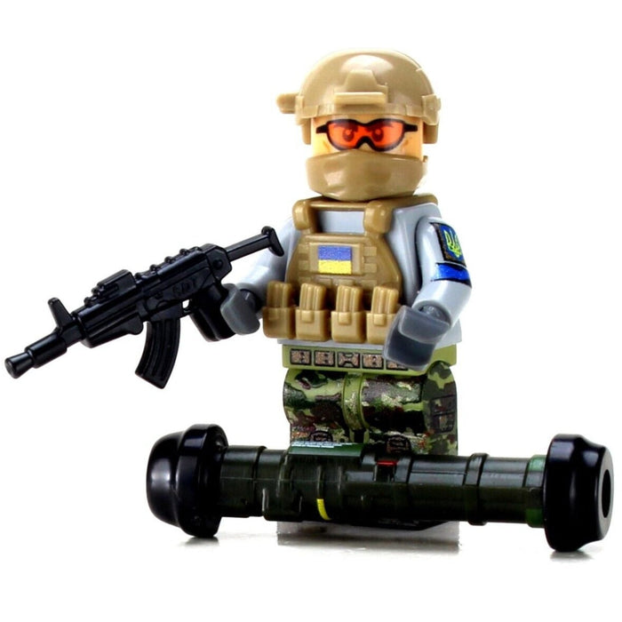 Ukrainian Army Anti-Tank Soldier Custom Military Minifig made using LEGO parts