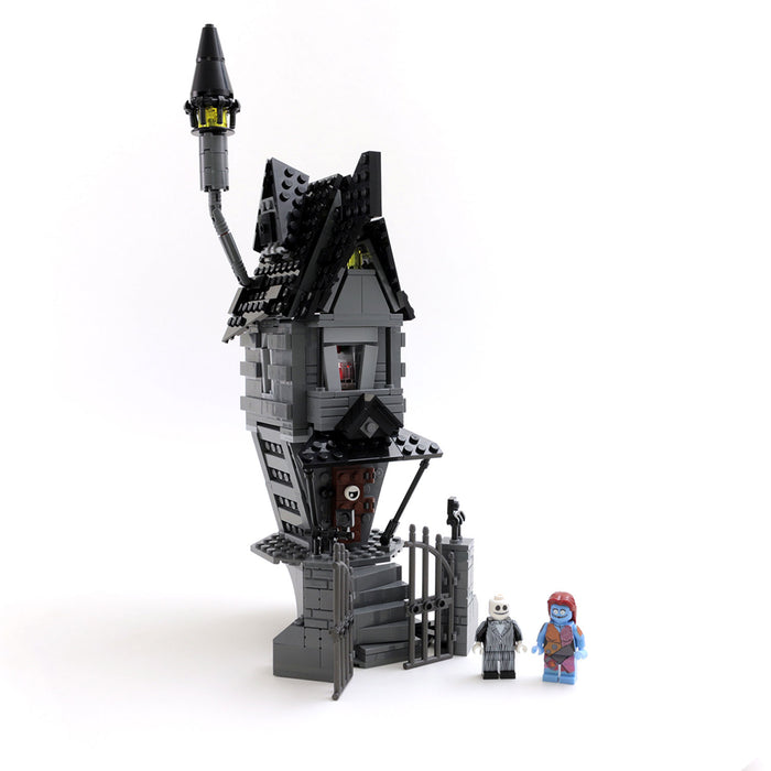 Custom Nightmare Before Christmas Jack Skellington's House - Custom MOC made using LEGO bricks