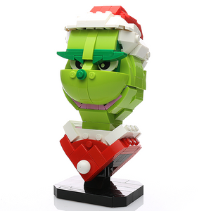 Instructions for Custom LEGO Grinch Bust