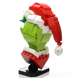 Instructions for Custom LEGO Grinch Bust