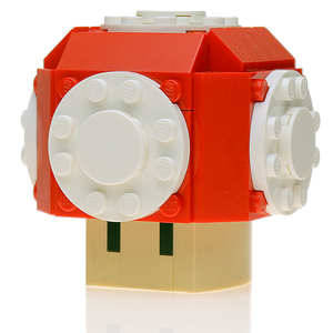 Instructions for Custom LEGO Red+Green Mushroom w/ Question Box